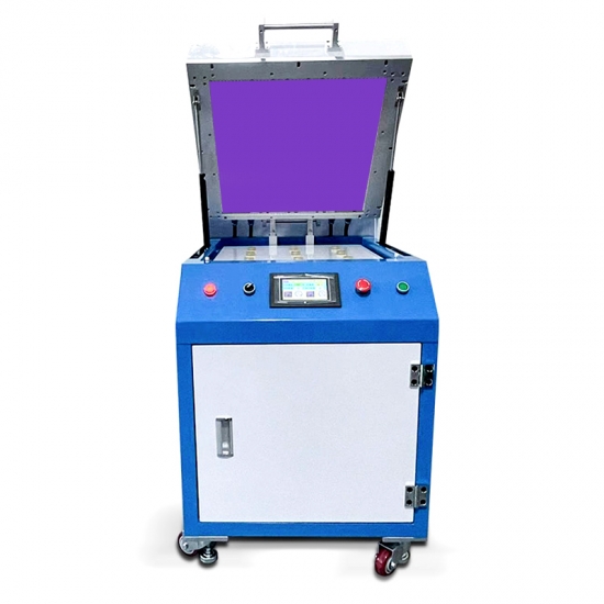 systèmes de durcissement UV de ruban UV à clapet 500*500mm réduisant la viscosité du film bleu
