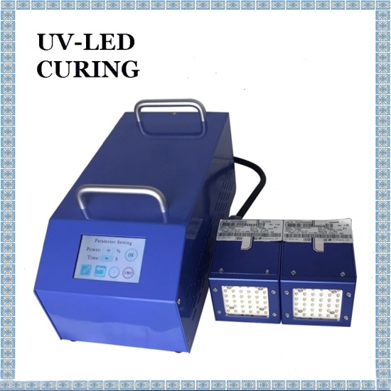  50x50mm UV LED 365nm 385nm 395nm 405nm Lampe à durcissement UV avec quatre têtes d'irradiation