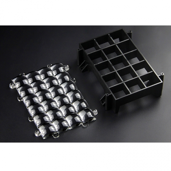 24 pièces 405nm LED lentille d'imprimante 3D module de source de lumière parallèle UV LED
