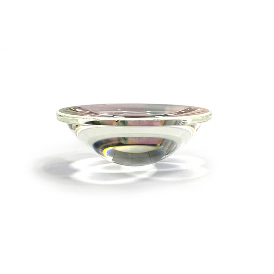 Diamètre du matériau en verre de quartz 52 mm Lentille de lumière parallèle