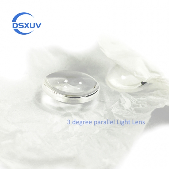 Lentille LED UV à lumière parallèle à 3 degrés pour machine d'exposition à LED UV