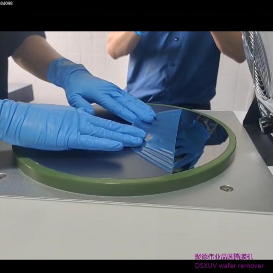 Machine standard de déchirure de film de gaufrette enlevant la bande protectrice de surface de gaufrette